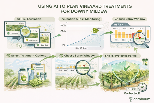Timing is everything: using AI disease forecasting to protect your vineyard